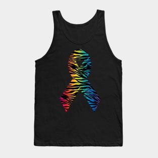 Awareness Ribbon - Rainbow Tank Top